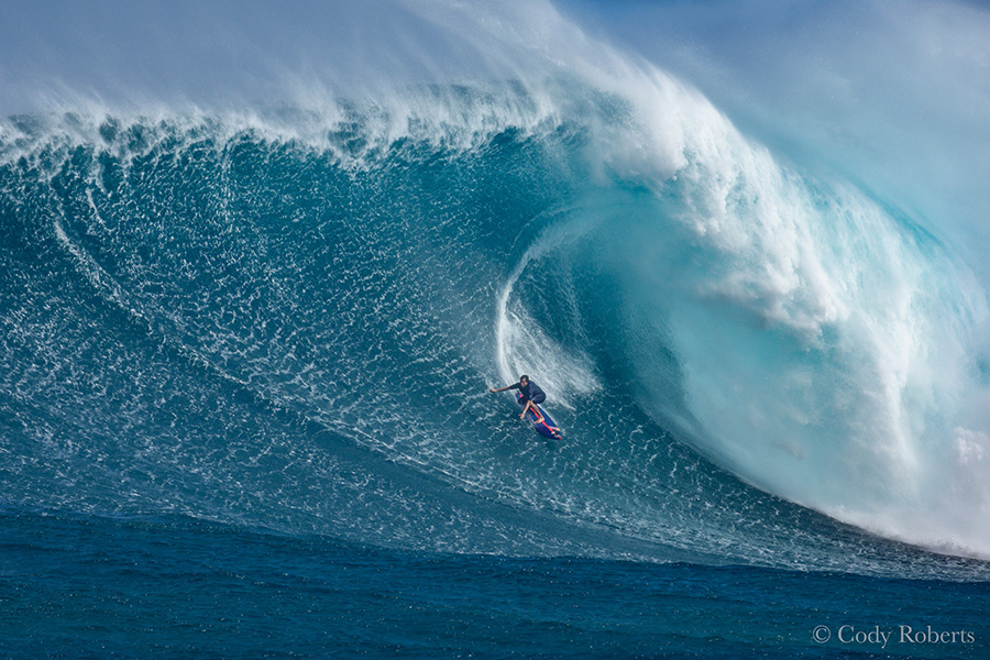 Kai Lenny Surfing Jaws Maui